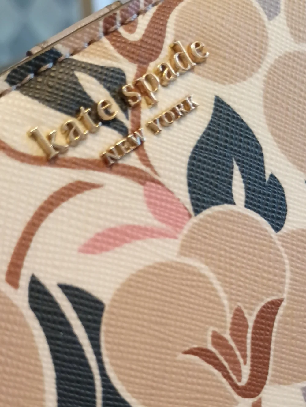 kate spade floral bifold wallet